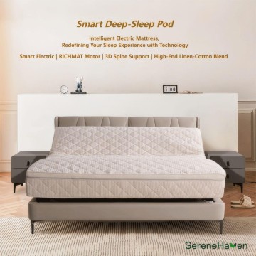 Materasso elettrico intelligente con caratteristiche regolabili