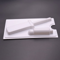 Kotak plastik pisau pisau putih putih
