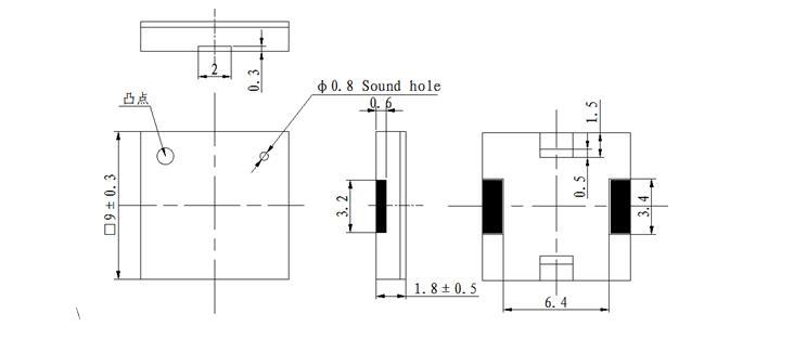 Smallest SMD Piezo Transducer