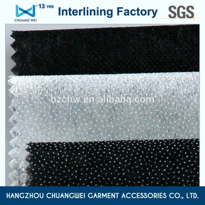 Hangzhou fusible non woven interlining,cloth interlining fabrics