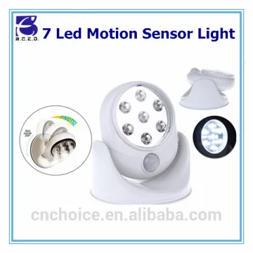 IP44 night lighter 7led motion activated cordless sensor led light