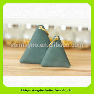 New design genuine leather triangle shaped coin purse 15048