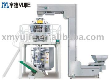 10 heads weighing and chips packing machine