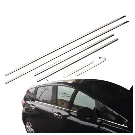 6 Pieces Auto Chromed Garnish Car Exterior Side Chrome Window Trim for Nissan Note E12 2016