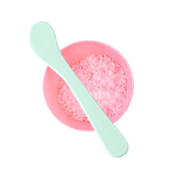 Kosmetischer kleiner 15cm cremefarbener Plastik-Make-up-Löffel
