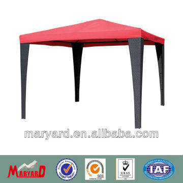 Fabric roof gazebo rattan