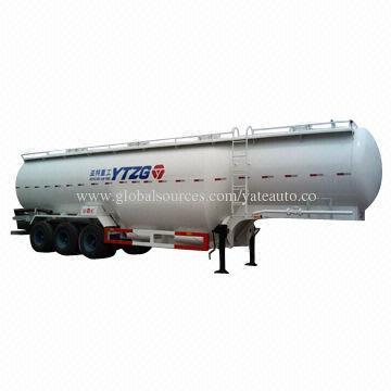 60T Bulk Cement Trailer, 3 Axle 13T BPW Axle, 10/10/10 Spring, ABS Brake, 11.00R20 Tire