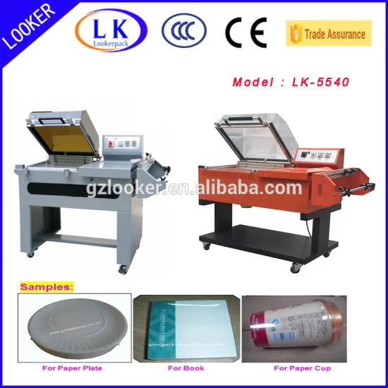 Small semi automatic shrink wrap machine