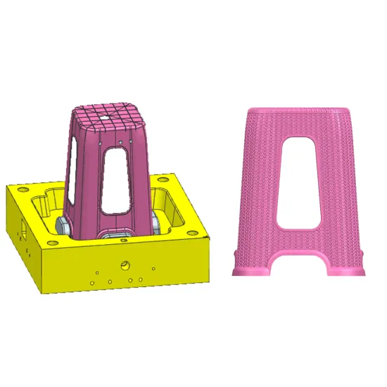 High Quality Best Price Plastic Injection Rattan Kid Stool Mould