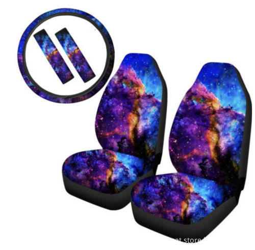 Custom Polyester Four Seasons Car Seat Cover Set with PVC Material