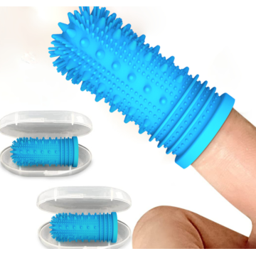 Silikonowy pies Pet Finger Doothbrushes Full Surround Bristles