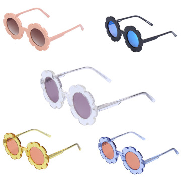 Gafas de decoración coloridas para niños de flores