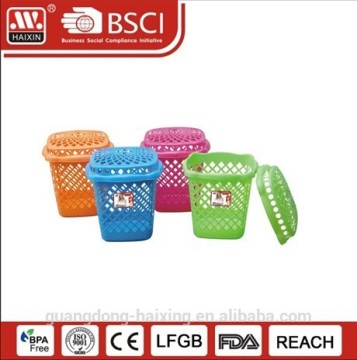 Hot sale and new plastic laundry basket (32L)/ laundry basket with lid