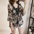 Women's Spring/Summer Floral Chiffon Shirt