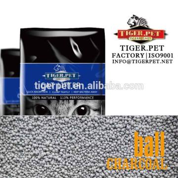 clumping ball shape cativated carbon bentonite kitty litter