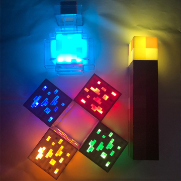 Factory Wholesale LED Night USB Gaming Room Table Lighting - MINE CRAFT Lamp for Kids Gift