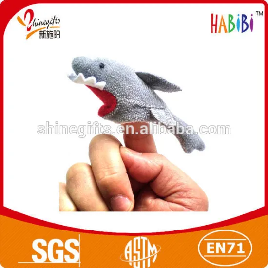 lovely cartoon shark hand puppets for kids