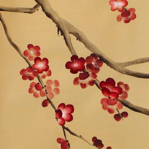 Fleur et oiseaux de surface de surface fond d'écran