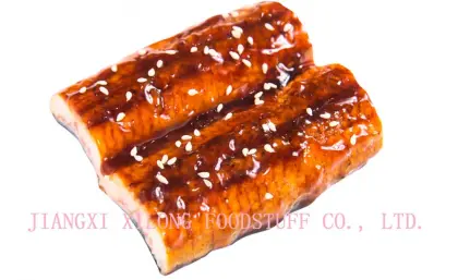 Frozen roasted eel block