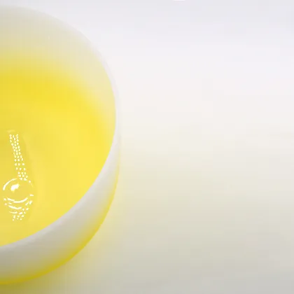 Q're Solar Plexus Chakra Frosted Singing Bowl