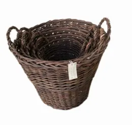 Home decorated natural willow storage basket flower basket