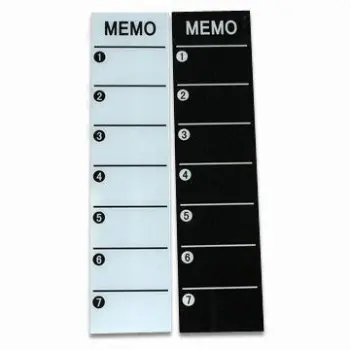 Magnetic Tempered Glass Weekly Planner, Various Sizes and Colors are Available