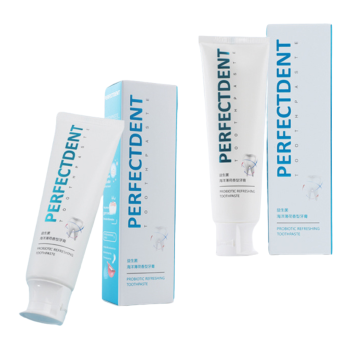 Essência probiótica refrescante creme dental de hortelã para atendimento oral