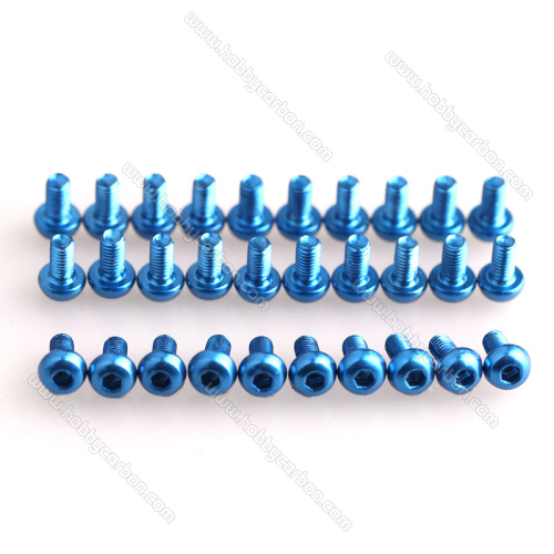 M3 Colored Aluminum Screws by Metric