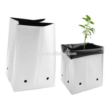 100 micron white and black planting bags