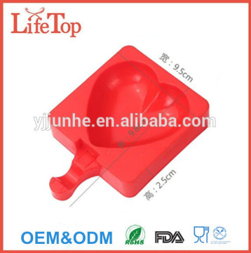 Heart Shape Silicone Cream Mould Mini Ice Cream Bar Mold