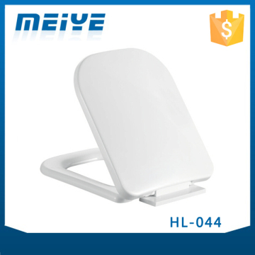 HL-044 MEIYE PP 440*370*65mm Rectangle Soft-closing Toilet Seat Cover Ramp Down Toilet Lid