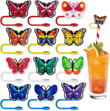 Stanley Cup Accessories: Stylish Butterfly Straw Cover Caps
