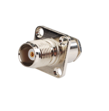 Kẹp TNC Jack Nữ 4 lỗ đầu nối bảng điều khiển mặt bích cho LMR195 RG58 RG400 Cáp