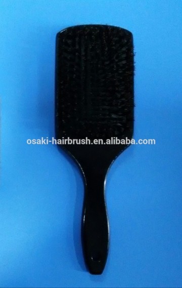 Bristle ningbo hair brush , natural boar bristle black hair brush