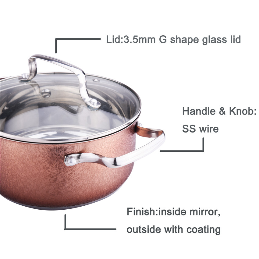 cooking pot with glass lid