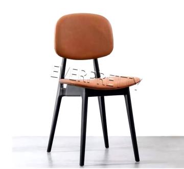 Wholesale Plastic Leg Dining Room Chairs with PU Cushions