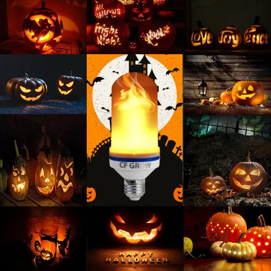 LED Flame Effect Light Bulb, E27 LED Flickering Flame Light Bulbs, 105pcs 2835 LED base Simulated Decorative