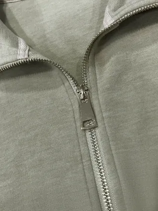 Ladies' grey green casual sports jacket