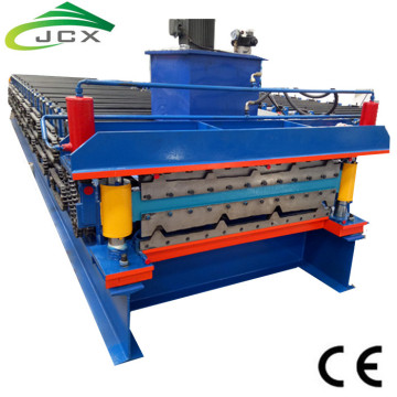 Double deck profile roll forming machine