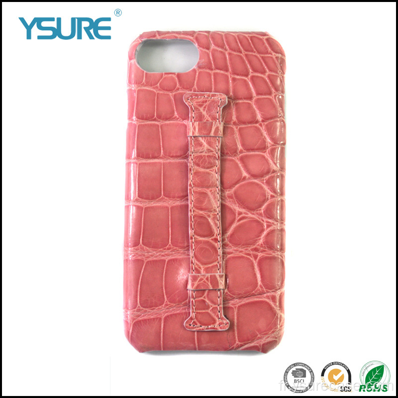Ysure Authentic pour iPhon13pro Crocodile Leather Téléphone Case