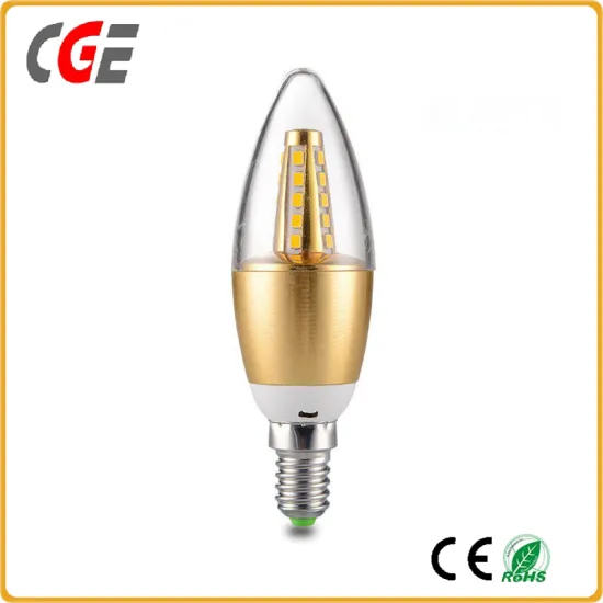 LED Lighting LED Bulbs Lamps Future LED Candle Light Candle Bulb with Gold Aluminum Housing LED Lamps LED Light