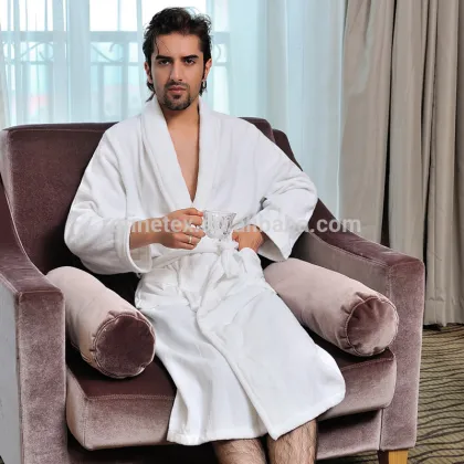 100% Cotton Velour Bathrobe, Soft Velour Bathrobe