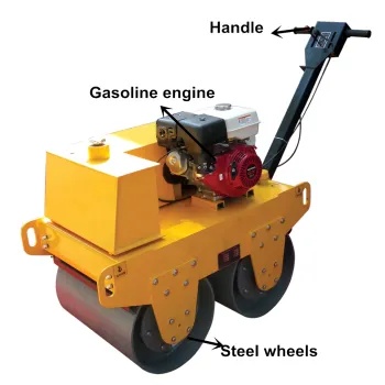 Small Walk Behind Single Wheel Road Roller Compactor