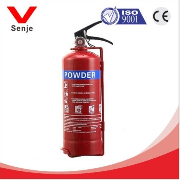 Car dry powder extinguisher with steel cylinder