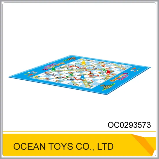 Educational chess play mat kids snake and ladder board game OC0293573