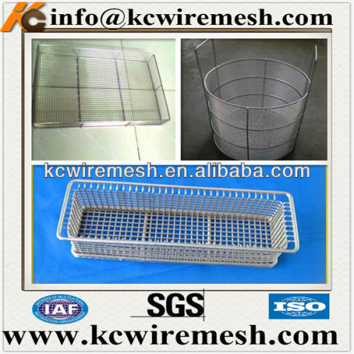 stainless steel wall mount wire basket
