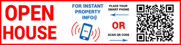 Interactive Real Estate Sign for Open House / QR Code / NFC Tag Post eTicketing