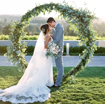 Super Quality Outdoor Round Flower Balloon Metal Wedding Backdrop Gazebo Arch (40-100 Inch) for Sale