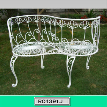 Garden Fancy Metal Bench Decor Iron Decoration