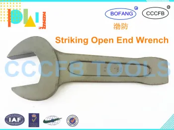 High Quality 45# Steel Slugging Open End Spanner,40 CR Striking Open End Wrench,Hammer Fix Spanner